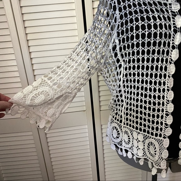 Lace Ombré Open front top by Lana Lee XL - Picture 3 of 8